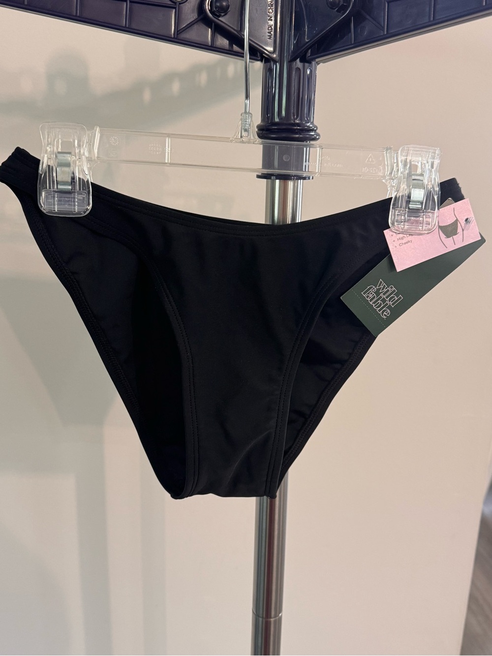 wild fable Black Bikini Bottom - Low Rise Swim Brief